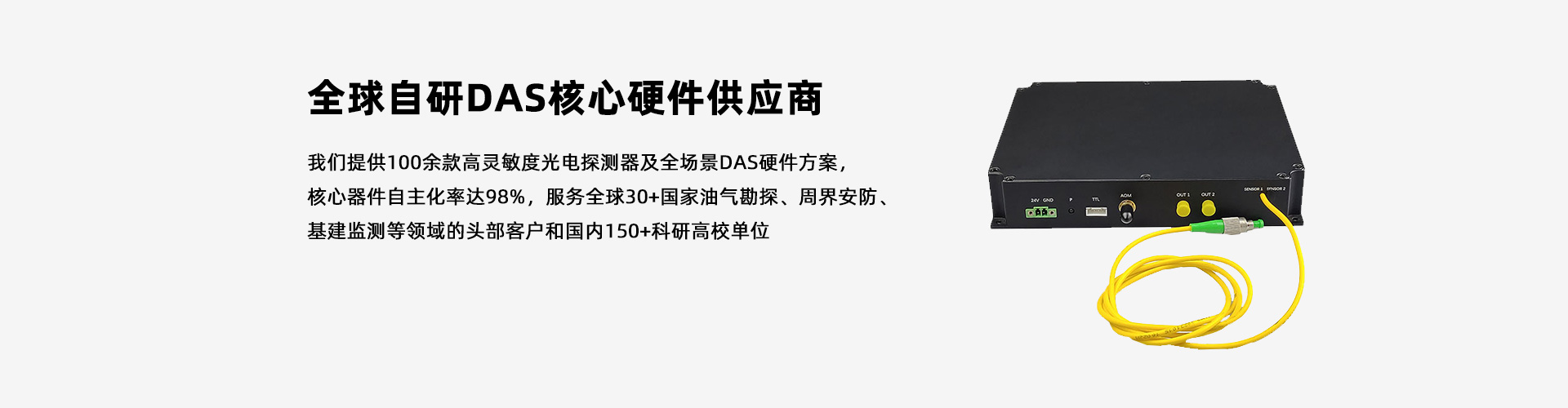 光翼智能|100+探測器&DAS硬件方案，全球自研DAS核心供應(yīng)商